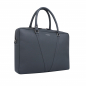 Preview: Briefcase made of smooth calfskin grey